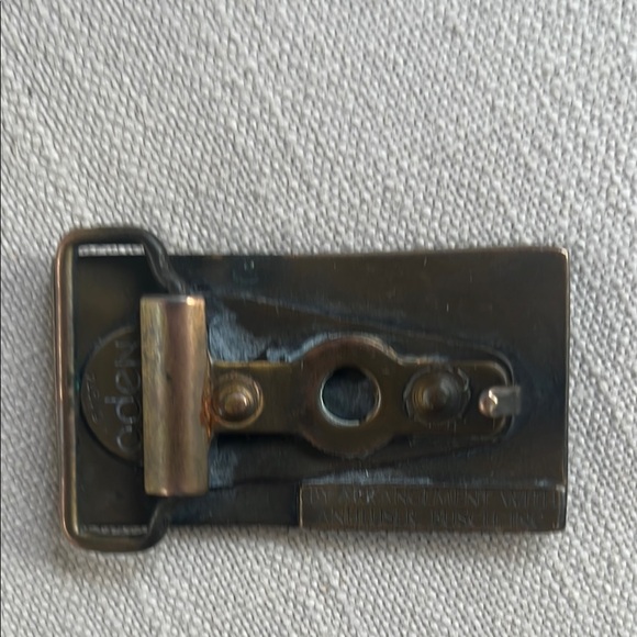 Budweiser Vintage Brass Belt Buckle - Picture 2 of 2